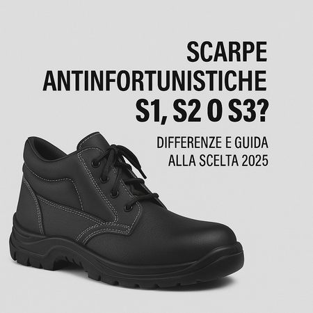 Scarpe antinfortunistiche S1, S2 o S3? Differenze e guida alla scelta 2025