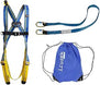 Sistema kit anticaduta Apeninos Irudek : Imbracatura - moschettoni - Assorbitore con corda - Borsa